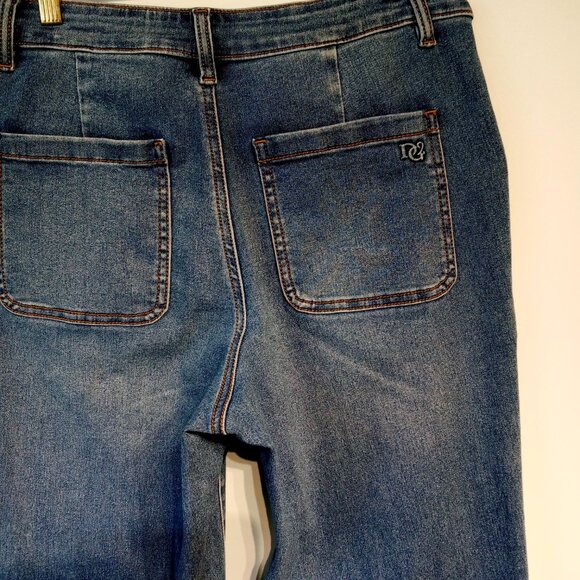DG2 Diane Gilman Jeans   6P   Virtual Stretch   Rolled Bootcut Crop  Pull-On VGC - Picture 9 of 13